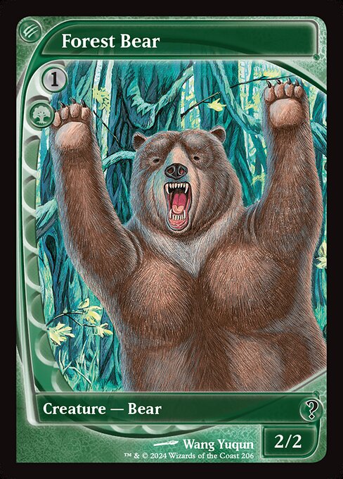 naokuroshop MTG [MB2][0206][緑][C][EN][森の熊/Forest Bear]（foil） NM