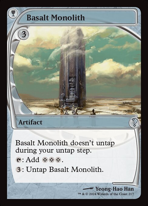 naokuroshop MTG [MB2][0217][茶][U][EN][玄武岩のモノリス/Basalt Monolith]（foil） NM