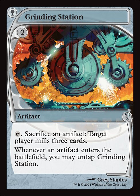 naokuroshop MTG [MB2][0223][茶][U][EN][研磨基地/Grinding Station]（foil） NM