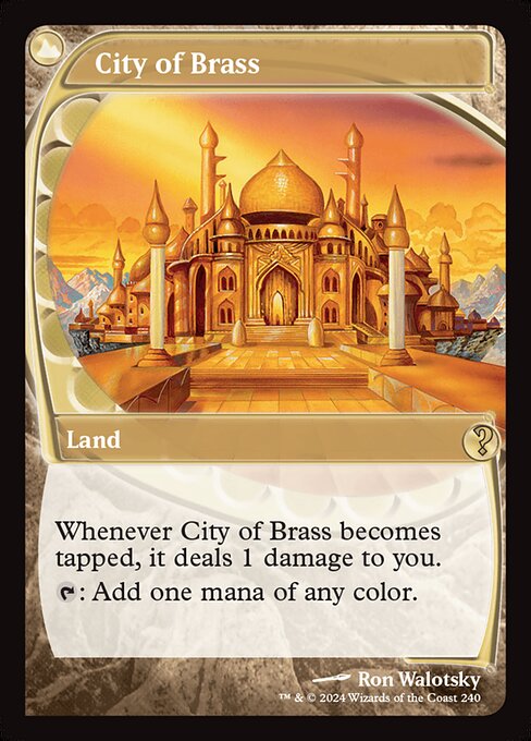 naokuroshop MTG [MB2][0240][土地][R][EN][真鍮の都/City of Brass] NM