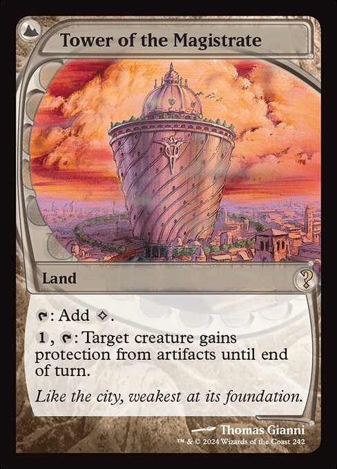 naokuroshop MTG [MB2][0242][土地][R][EN][市長の塔/Tower of the Magistrate]（foil） NM