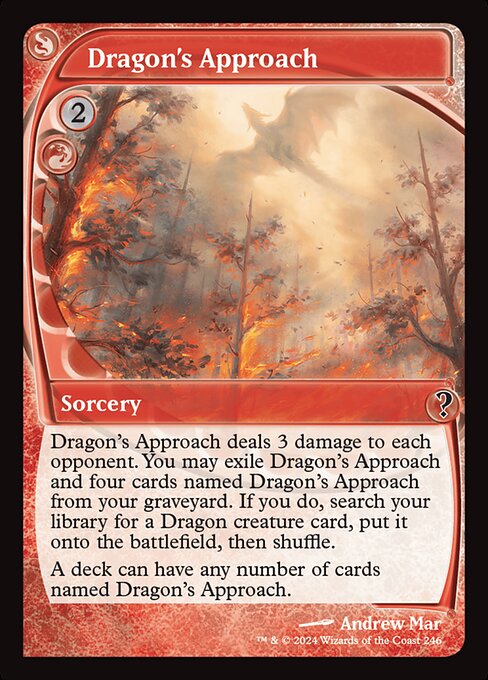 naokuroshop MTG [MB2][0246][赤][C][EN][ドラゴンの接近/Dragon's Approach]（foil） NM