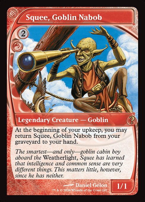 naokuroshop MTG [MB2][0247][赤][R][EN][ゴブリンの太守スクイー/Squee, Goblin Nabob]（foil） NM