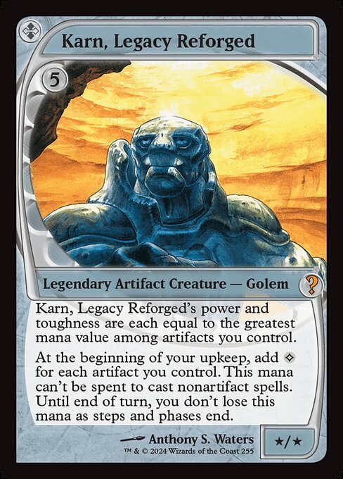 naokuroshop MTG [MB2][0255][茶][M][EN][再鍛されたレガシー、カーン/Karn, Legacy Reforged]（foil） NM