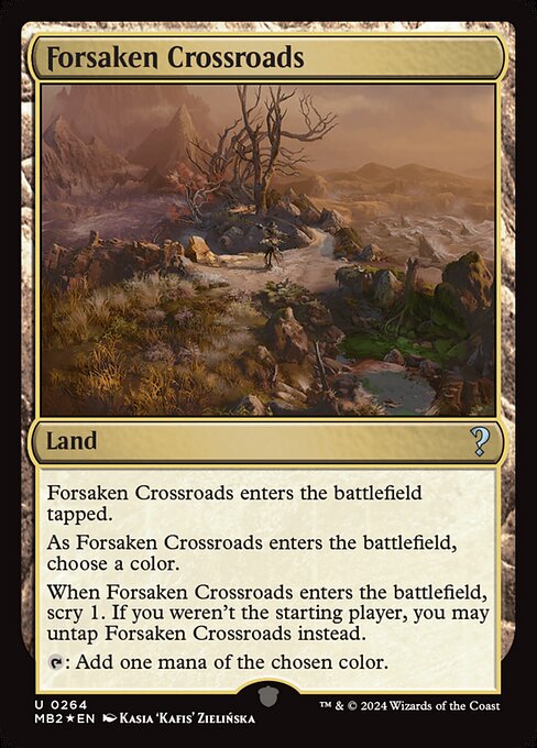 naokuroshop MTG [MB2][0264][土地][U][EN][見捨てられた交差路/Forsaken Crossroads]（foil） NM