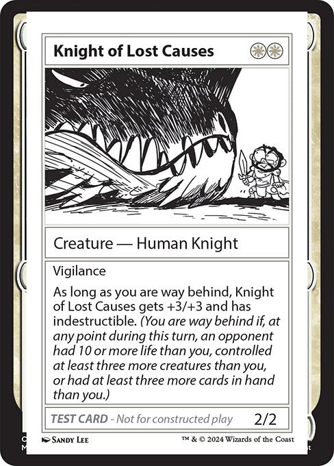 naokuroshop MTG [MB2][0282][白][C][EN][Knight of Lost Causes] NM