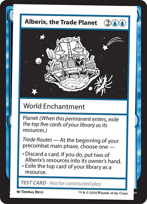 naokuroshop MTG [MB2][0289][青][C][EN][Alberix, the Trade Planet] NM