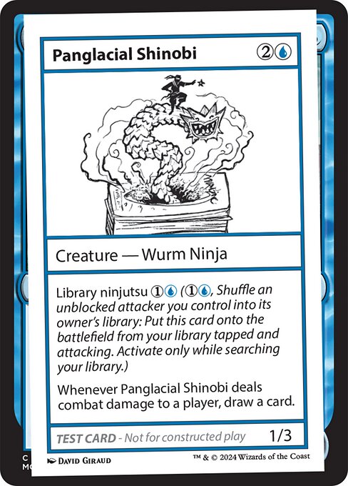 naokuroshop MTG [MB2][0298][青][C][EN][Panglacial Shinobi] NM