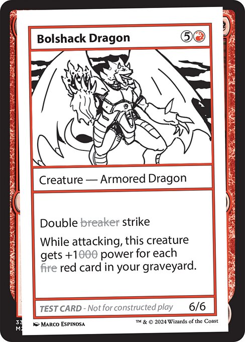 naokuroshop MTG [MB2][0322][赤][C][EN][Bolshack Dragon] NM