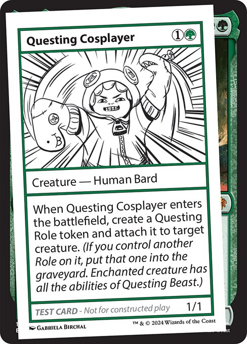 naokuroshop MTG [MB2][0345][緑][C][EN][Questing Cosplayer] NM