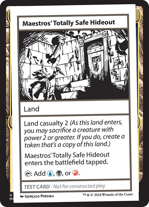 naokuroshop MTG [MB2][0378][土地][C][EN][Maestros' Totally Safe Hideout] NM