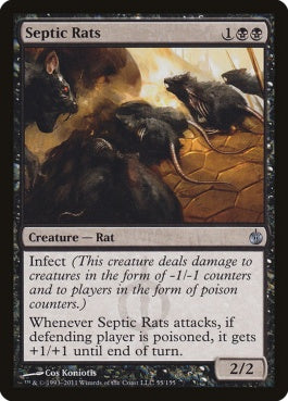 naokuroshop MTG [MBS][055][黒][U][EN][敗血のネズミ/Septic Rats] NM