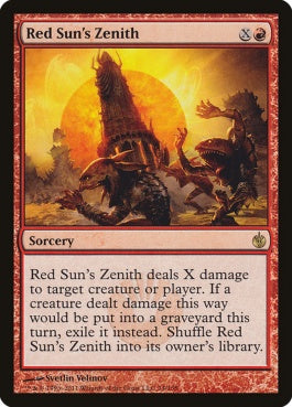 naokuroshop MTG [MBS][074][赤][R][EN][赤の太陽の頂点/Red Sun's Zenith] NM