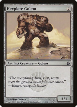 naokuroshop MTG [MBS][109][茶][C][EN][六角板のゴーレム/Hexplate Golem] NM