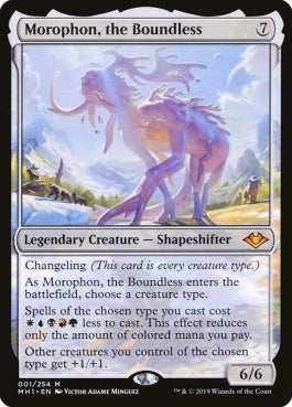 naokuroshop MTG [MH1][001][無][M][EN][限りないもの、モロフォン/Morophon, the Boundless] NM