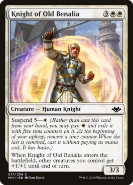 naokuroshop MTG [MH1][017][白][C][EN][旧ベナリアの騎士/Knight of Old Benalia] NM