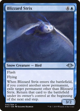 naokuroshop MTG [MH1][042][青][U][EN][吹雪の大梟/Blizzard Strix] NM