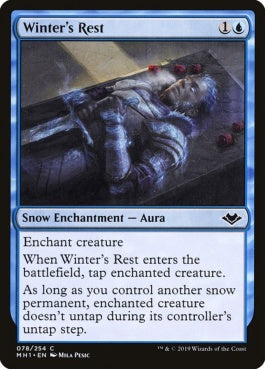 naokuroshop MTG [MH1][078][青][C][EN][冬の休眠/Winter's Rest] NM