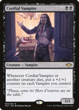 naokuroshop MTG [MH1][083][黒][R][EN][親切な吸血鬼/Cordial Vampire] NM