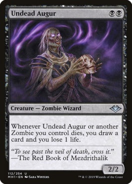 naokuroshop MTG [MH1][112][黒][U][EN][アンデッドの占い師/Undead Augur] NM