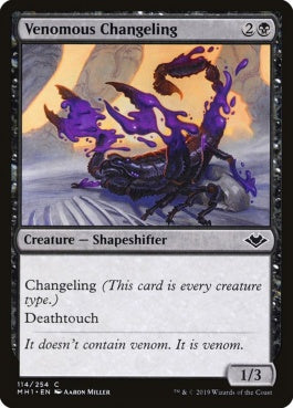 naokuroshop MTG [MH1][114][黒][C][EN][有毒な変わり身/Venomous Changeling] NM