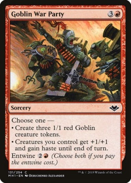 naokuroshop MTG [MH1][131][赤][C][EN][ゴブリンの戦闘隊/Goblin War Party] NM