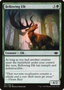 naokuroshop MTG [MH1][157][緑][C][EN][吼える大鹿/Bellowing Elk] NM