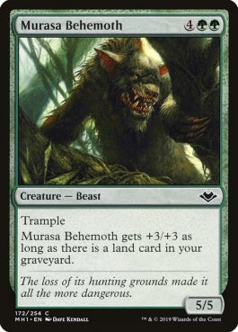 naokuroshop MTG [MH1][172][緑][C][EN][ムラーサのビヒモス/Murasa Behemoth] NM