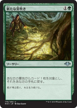 naokuroshop MTG [MH1][175][緑][U][JP][新たな芽吹き/Regrowth] NM