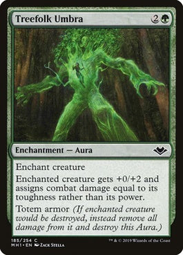 naokuroshop MTG [MH1][185][緑][C][EN][ツリーフォークの陰影/Treefolk Umbra] NM