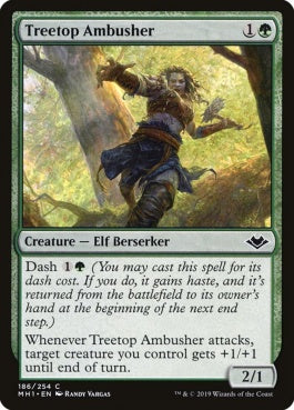 naokuroshop MTG [MH1][186][緑][C][EN][樹上の伏兵/Treetop Ambusher] NM