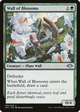 naokuroshop MTG [MH1][190][緑][U][EN][花の壁/Wall of Blossoms] NM