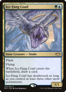 naokuroshop MTG [MH1][203][多][R][EN][氷牙のコアトル/Ice-Fang Coatl] NM