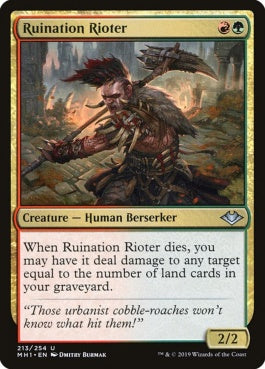 naokuroshop MTG [MH1][213][多][U][EN][破滅の暴徒/Ruination Rioter] NM