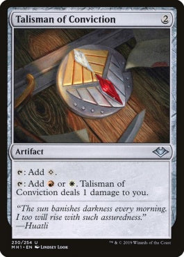 naokuroshop MTG [MH1][230][茶][U][EN][確信のタリスマン/Talisman of Conviction] NM