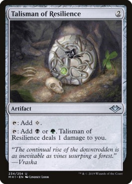 naokuroshop MTG [MH1][234][茶][U][EN][反発のタリスマン/Talisman of Resilience] NM