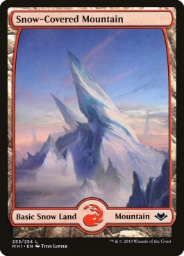 naokuroshop MTG [MH1][253][土地][C][EN][冠雪の山/Snow-Covered Mountain] NM