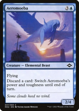 naokuroshop MTG [MH2][037][青][C][EN][エアロミーバ/Aeromoeba]（foil） NM