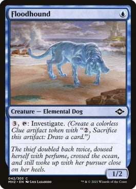 naokuroshop MTG [MH2][042][青][C][EN][氾濫犬/Floodhound]（foil） NM