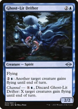 naokuroshop MTG [MH2][045][青][U][EN][霊光の流れ者/Ghost-Lit Drifter]（foil） NM