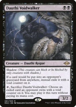 naokuroshop MTG [MH2][081][黒][R][EN][ダウスィーの虚空歩き/Dauthi Voidwalker]（foil） NM