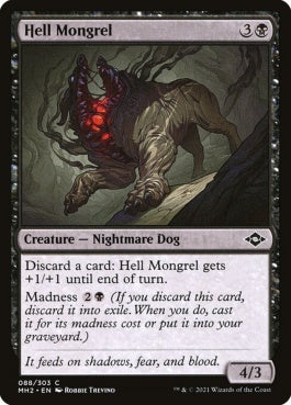 naokuroshop MTG [MH2][088][黒][C][EN][地獄の雑種犬/Hell Mongrel]（foil） NM