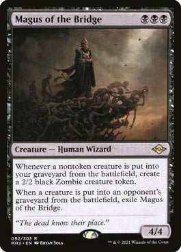 naokuroshop MTG [MH2][092][黒][R][EN][橋の大魔術師/Magus of the Bridge]（foil） NM