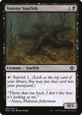 naokuroshop MTG [MH2][099][黒][C][EN][悪意あるヒトデ/Sinister Starfish]（foil） NM