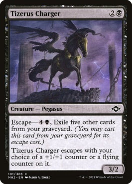 naokuroshop MTG [MH2][101][黒][C][EN][ティゼルスの軍馬/Tizerus Charger]（foil） NM