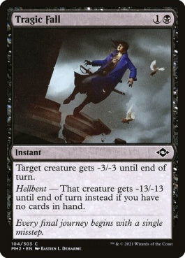 naokuroshop MTG [MH2][104][黒][C][EN][悲劇的な落下/Tragic Fall]（foil） NM