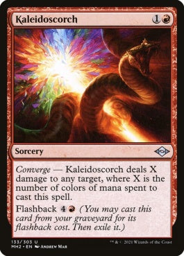 naokuroshop MTG [MH2][133][赤][U][EN][万華焼/Kaleidoscorch]（foil） NM