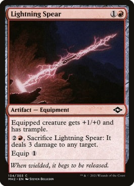 naokuroshop MTG [MH2][134][赤][C][EN][稲妻の槍/Lightning Spear]（foil） NM