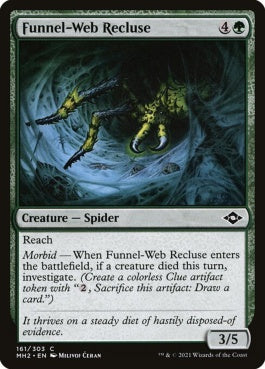 naokuroshop MTG [MH2][161][緑][C][EN][漏斗網のイトグモ/Funnel-Web Recluse]（foil） NM