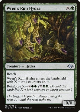 naokuroshop MTG [MH2][183][緑][U][EN][レンの地のハイドラ/Wren's Run Hydra]（foil） NM